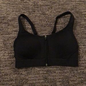 Champion zip front sports bra